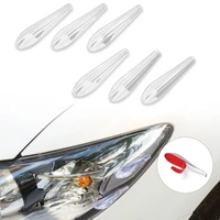 6pcsset car headlights taillights reduced wind resistance spoiler strip sticker universal car tuning for nissan qashqai teana