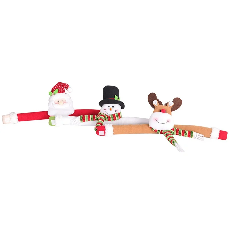 

2020 Creative Christmas Decorations Curtain Buckle Festive Layout Cartoon Doll Clasp Decor Ornament Window Scene