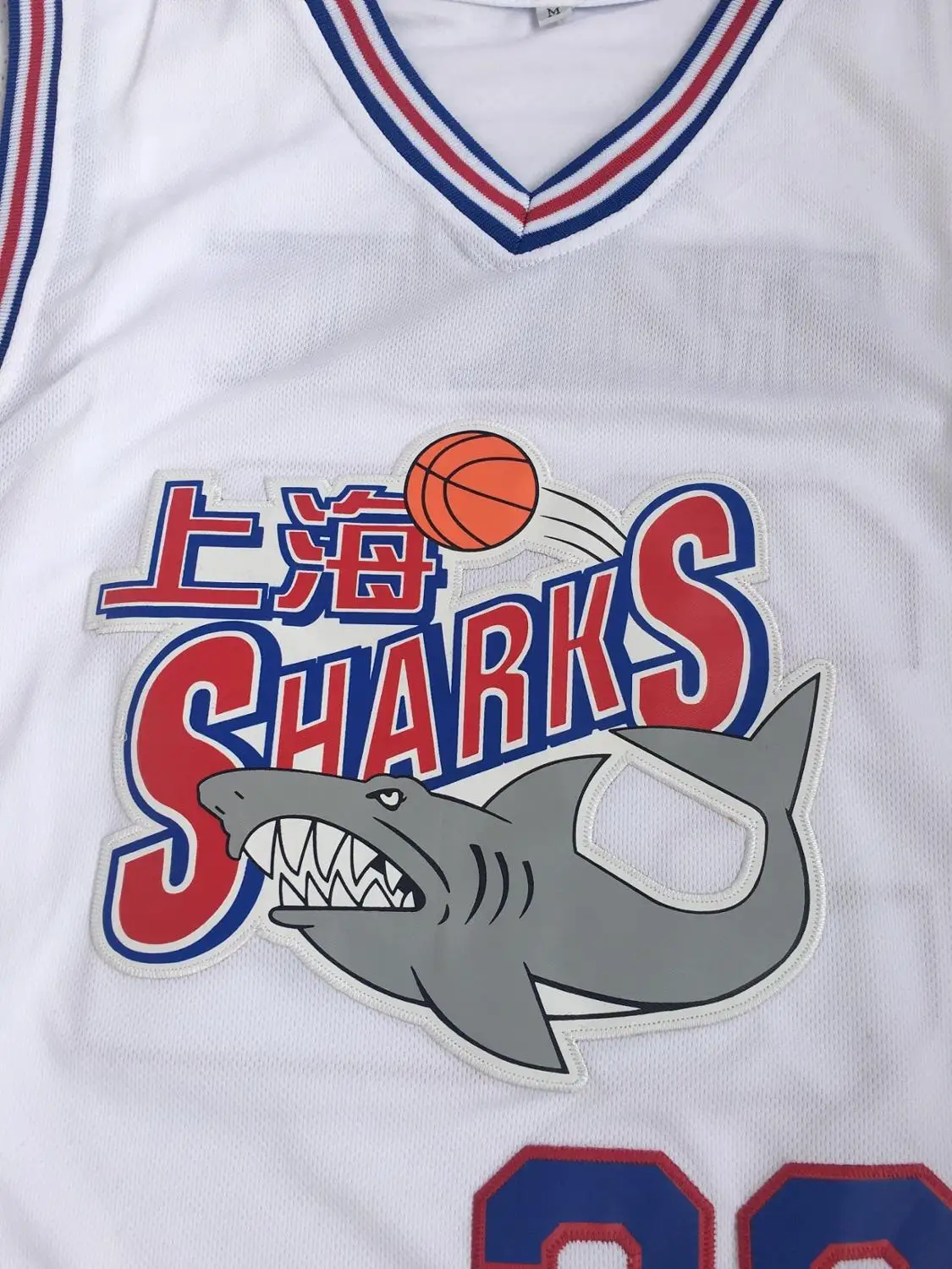 

32 Jimmer Fredette Shanghai Sharks BASKETBALL JERSEY Embroidery Stitches Top Quality Stitched embroidery