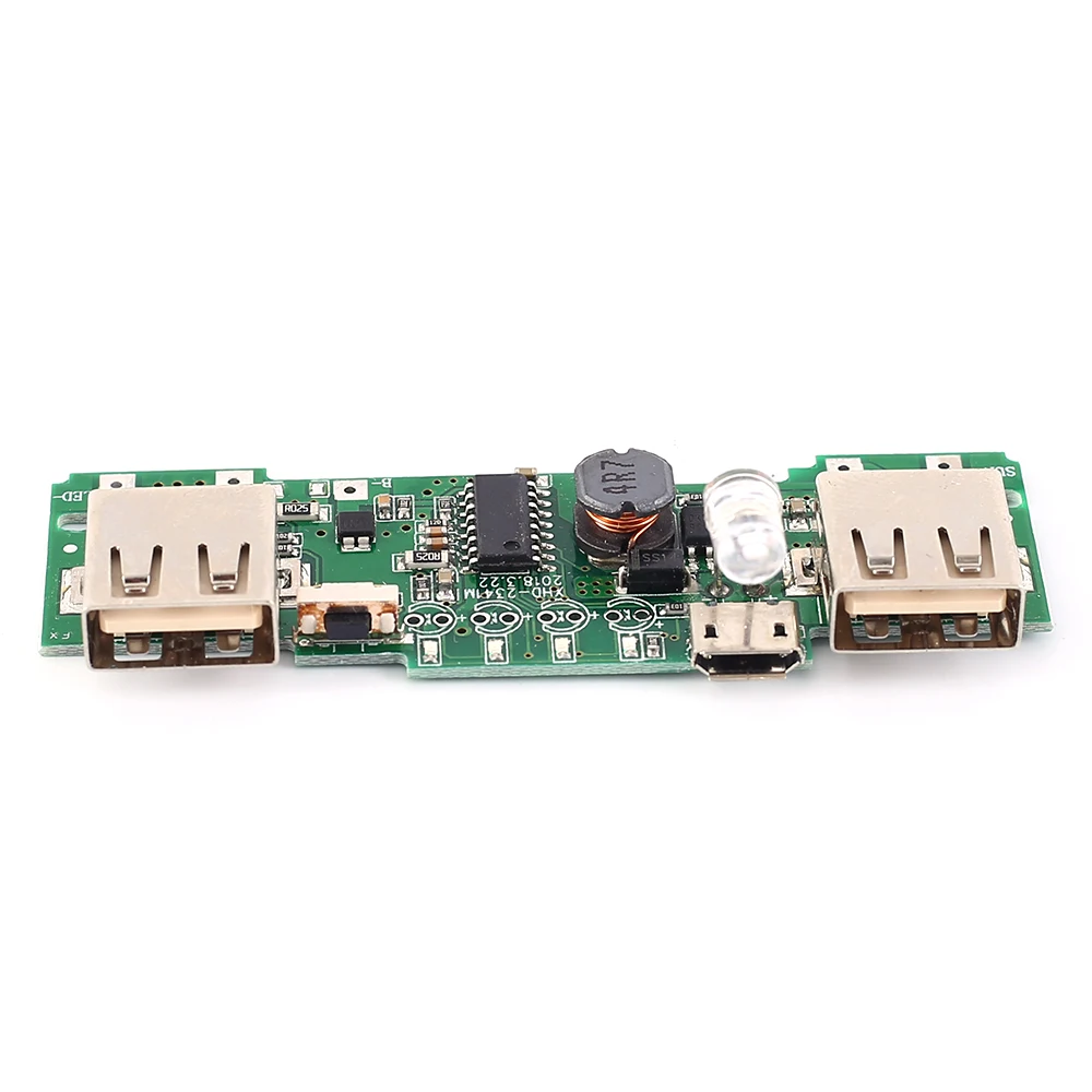 Двойной USB Мобильный дисплей мощность Boost модуль солнечной зарядки цепи 5 в 2A