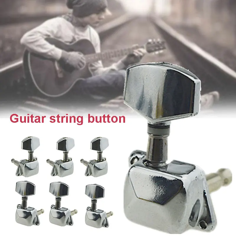 professionelle semi gitarre tuning peg tuner mechaniken e gitarre teile silber tuning schlüssel klassische gitarre taste neue free global shippin