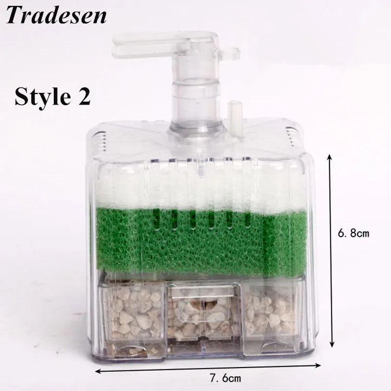 Фильтр для аквариума эффективный внутренний Угловой фильтр пневматический