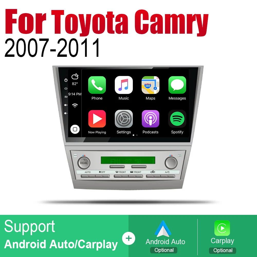 Автомобильная Мультимедийная система Android экран радио стерео для Toyota Camry 2007 2008 2009