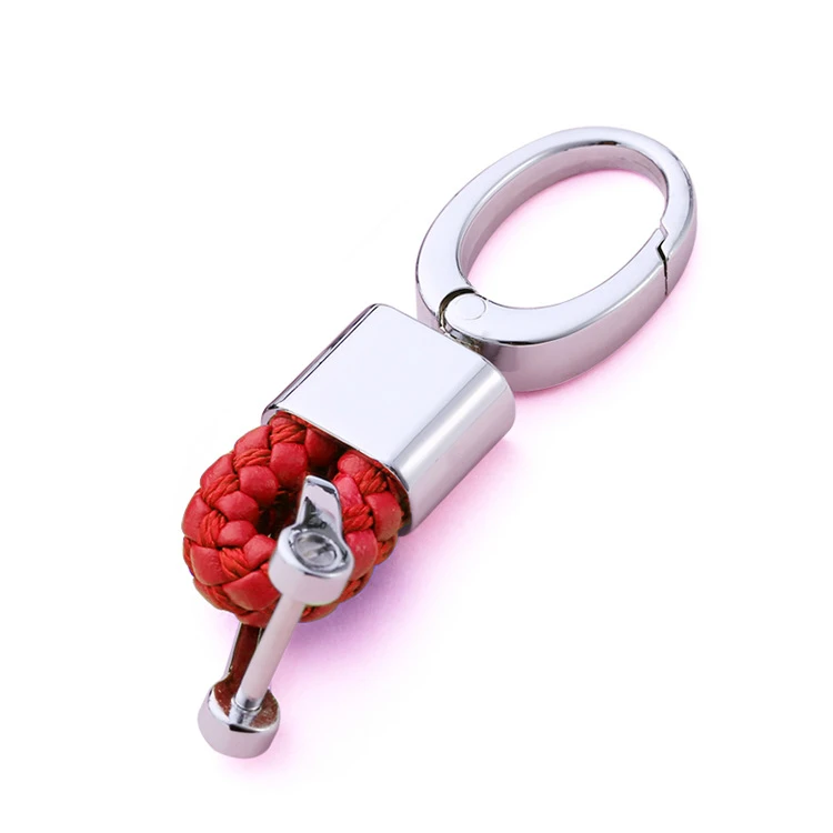 red keychain Мягкий TPU чехол для ключа для VW гольф Бора для GOLF, jetta, Polo GOLF Passat; Skoda Octavia A5 Fabia сиденье Ibiza Leon автомобиля защитная крышка - Название цвета: red keychain
