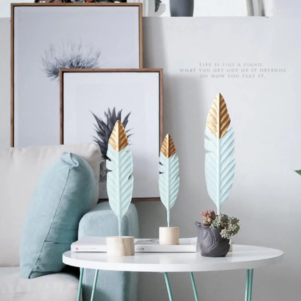 1 шт. креативное Кованое железное перо для спальни металлические украшения