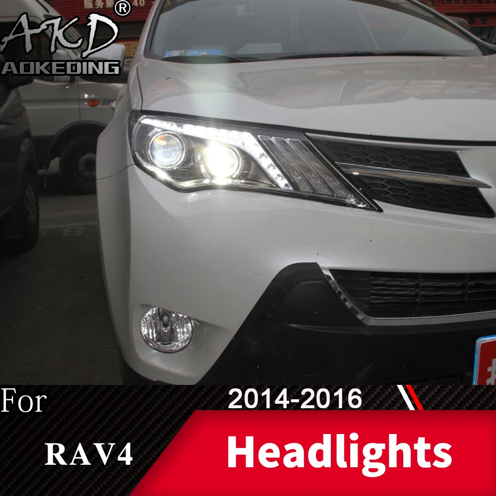 Фара для автомобиля Toyota RAV4- Rav4 головной светильник s противотуманный светильник s дневной ходовой светильник DRL H7 светодиодный Биксеноновая лампа автомобильные аксессуары