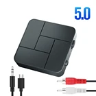 Аудиопередатчик KN326, Bluetooth 5,0, 3,5 мм, AUX разъем, RCA, беспроводной, с микрофоном, для автомобиля, ПК, ТВ, наушников