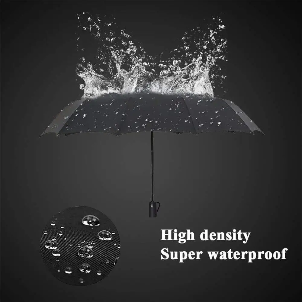 Windproof Double Layer Inverted Umbrellas Reverse Folding Umbrella Anti-UV Fully Automatic Sunshade & Rain # | Дом и сад