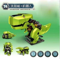 stem childrens science experiment diy solar three in one toy assembled dinosaur robot elementary school student technology
