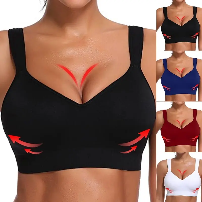 

Sexy Women Sports Underwear Top High Impact Exercise Fitness Yoga Running Women Pad Sports Suit Vest Sports Push Up Bra