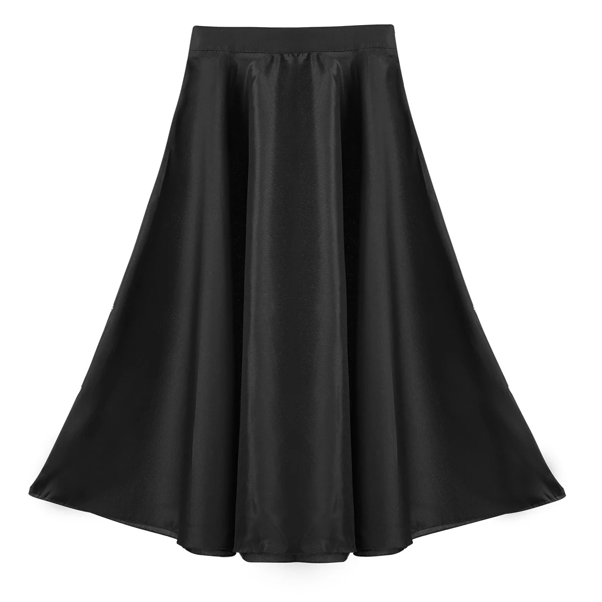 Детская Юбка для танцев девочек-подростков длинная юбка с круглым вырезом