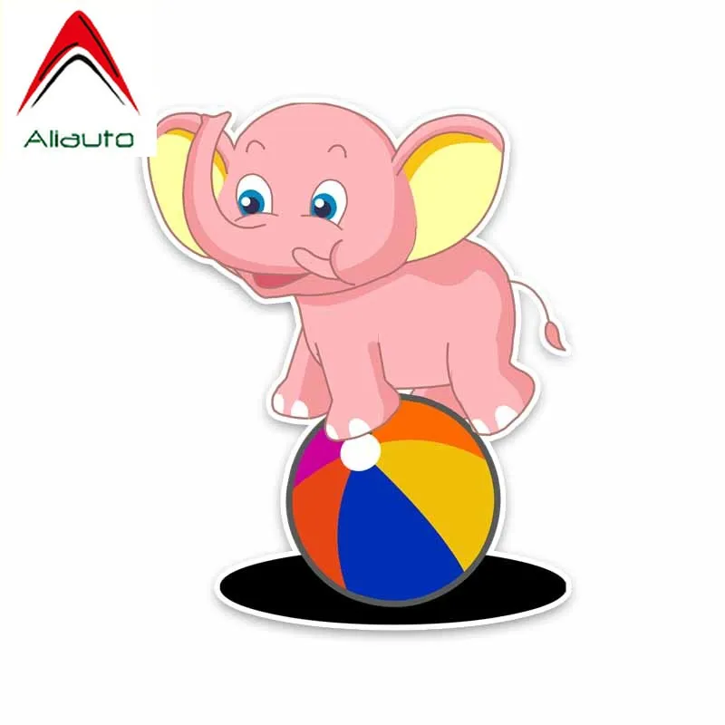 Автомобильная наклейка Aliauto с мультяшным изображением милого слона игровой мяч
