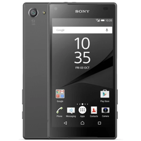 Черный sony Z5 компактный SO-02H разблокированный 2 Гб ОЗУ 32 Гб ПЗУ Android четырехъядерный и четырехъядерный телефон 23MP 1080P GSM - Цвет: Черный