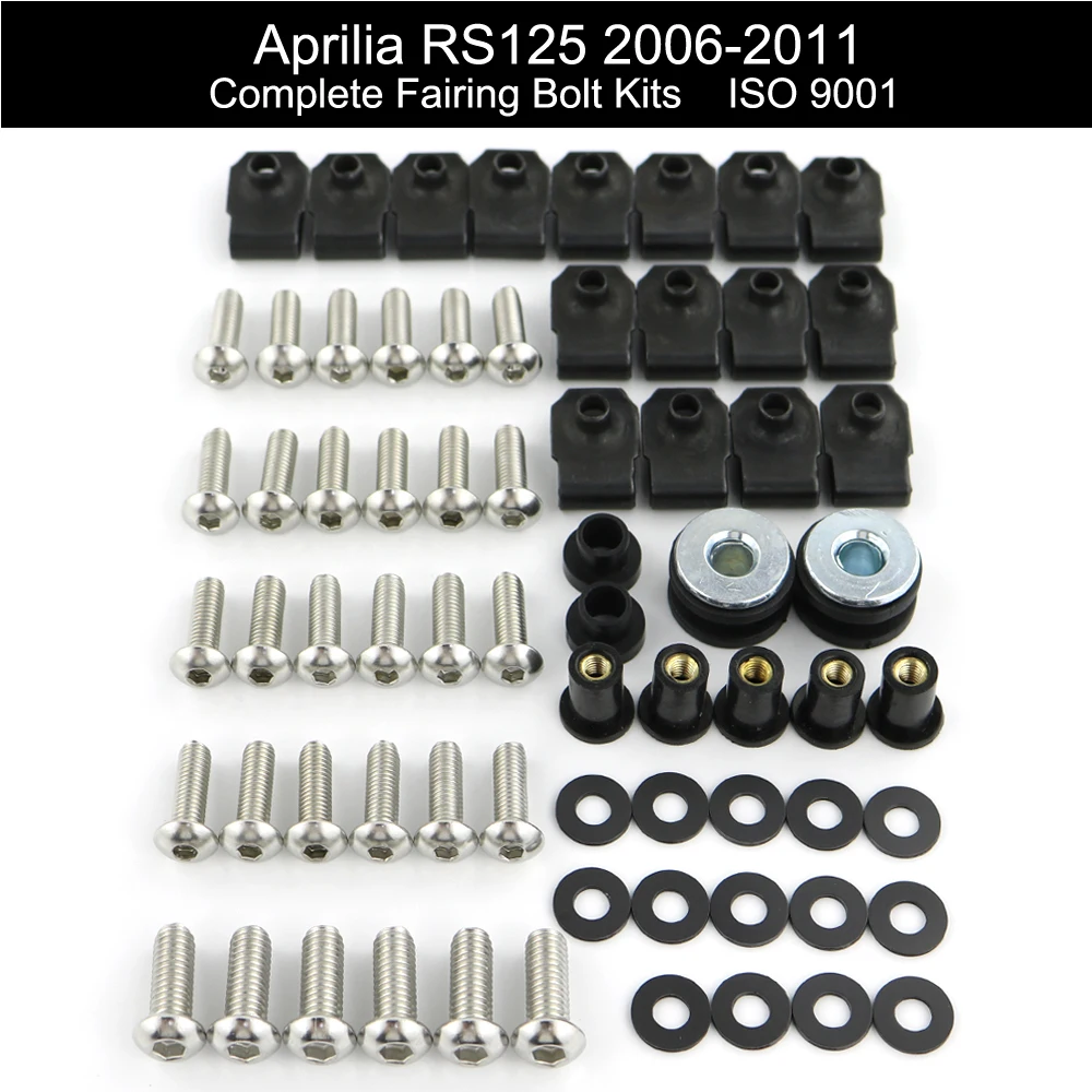 Для Aprilia RS125 2006 2007 2008 2009 2010 2011 мотоцикл Полный Обтекатель Болты Комплект винты
