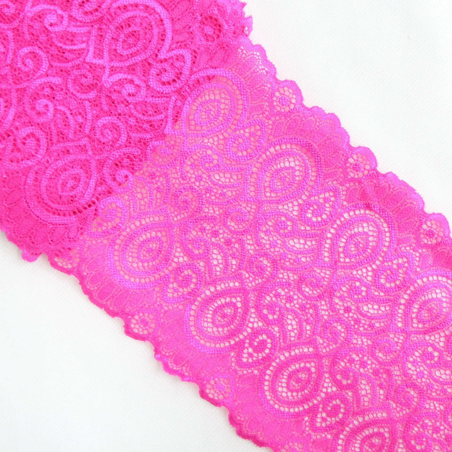 10 ярдов ширина цвета эластичная вышитая кружевная отделка Лента ткань для