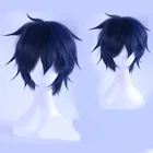 Парик для косплея Окумура Рин из аниме О-но-экзорцист, термостойкий, синие синтетические волосы для косплея, с шапочкой