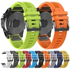 Ремешок сменный для Garmin Fenix 6 6X Pro5X PlusMARQТактический Дельтаспуска Mk2i Mk2Enduro QuickFit, силиконовый браслет для наручных часов, 22 мм, 26 мм