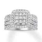 Элегантное Сверкающее женское кольцо с квадратным кубическим цирконием с белым кристаллом AAA стразы для женщин ювелирные изделия вечерние ринки свадьбы