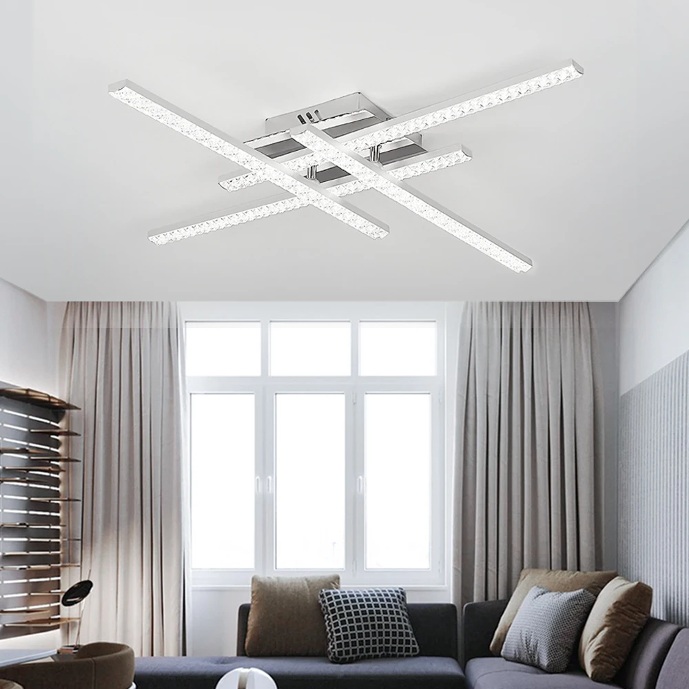 Lámpara de techo decorativa para el hogar, luz LED moderna de 21W/28W, color blanco cálido