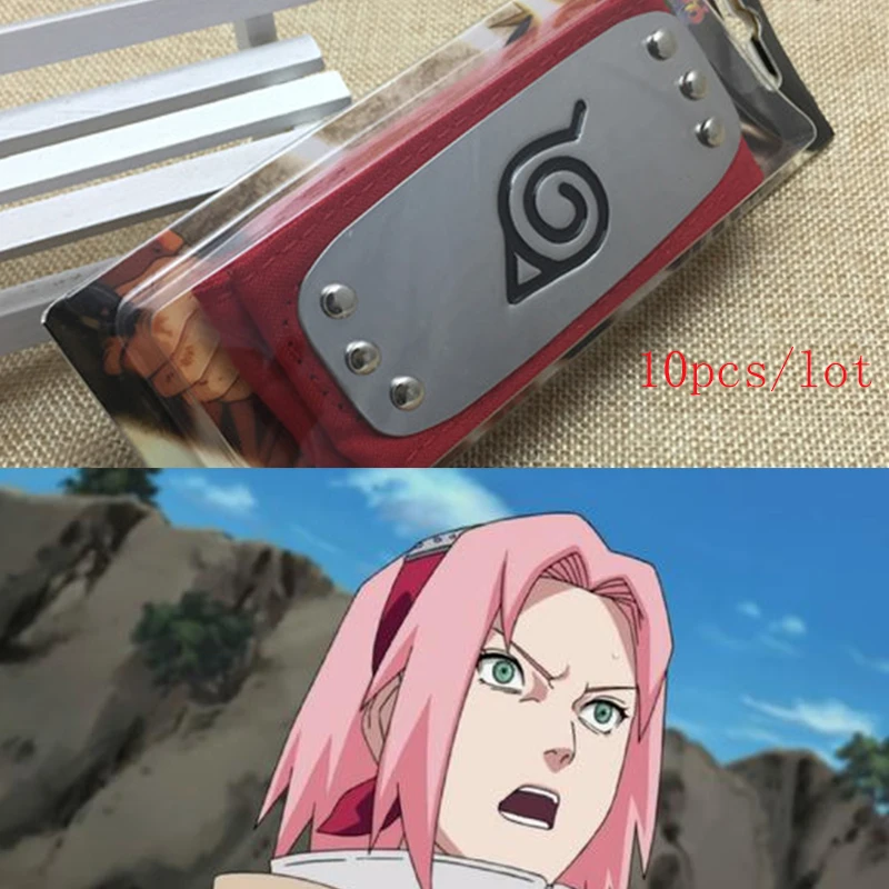 40 шт. 10 шт. 20 шт. аниме повязка Naruto Leaf деревенская Учиха Какаши Сасори Гаара нинцзя алинии косплей подарок костюм аксессуары