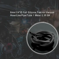 6mm 14 Inches Full Silicone Fuel Gasoline Oil Air Vacuum Hose Line Pipe Tube