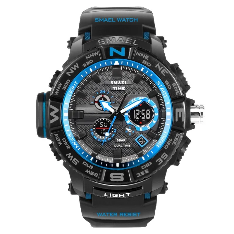 

SMAEL watch authentic fashion sports outdoor waterproof multi-function popular men's electronic watch casual fashion