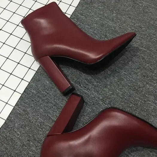 Новинка Женская обувь из натуральной кожи наивысшего качества Ботинки на