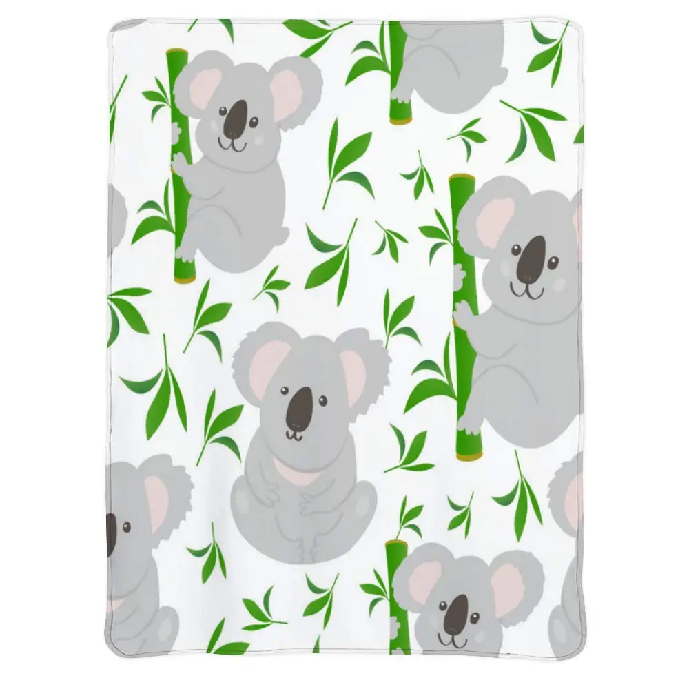 

Koala Flannel Fleece Blanket, Soft Micro-Velvet Blanket, Soft Hypoallergenic Plush Bed Sofa Living Room inch