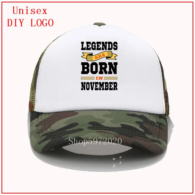 Legends born in November папа шляпа бейсбольная мужская Кепка модный стиль шляпы Черная