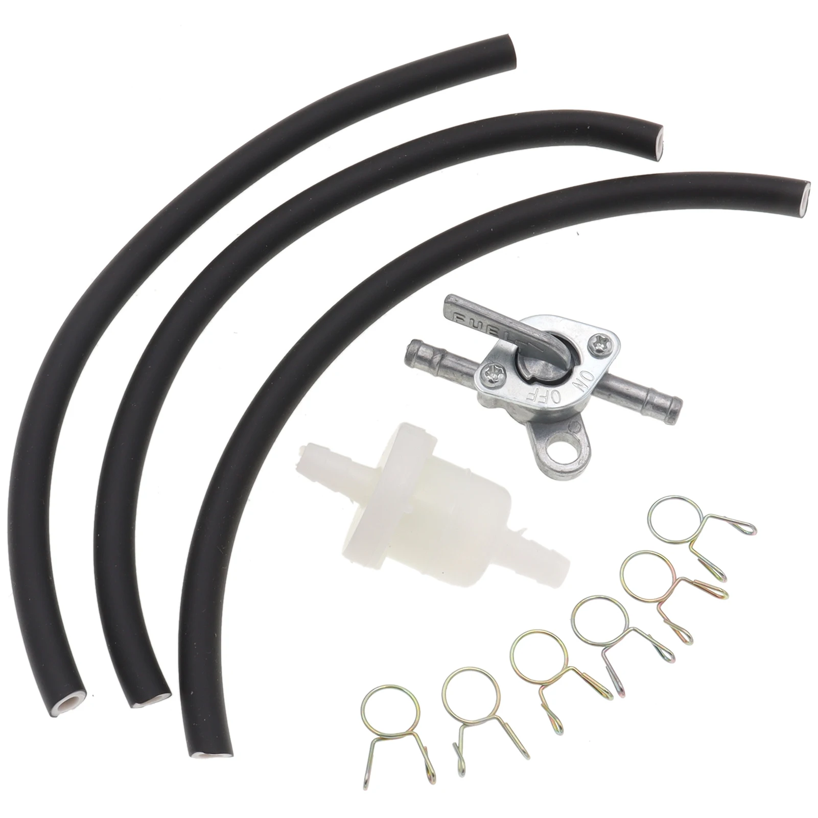 Gas Petrol Fuel Tank Switch Plastic Oil Filter Hose Taps Clip Springs Fit 2-Stroke 47cc 49cc Mini Moto Dirt Pocket Bike ATV |
