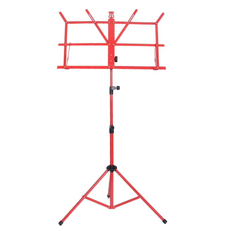 Foldable Music Sheet Tripod Stand Metal Music Stand Holder with Waterproof Carry Bag 7 Colors Guitar Parts & Accessories enlarge