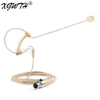 Гарнитура с одним ушным крючком, микрофон, наушники-вкладыши, головной микрофон для Shure, беспроводной передатчик, 4 контакта, разъем XLR TA4F