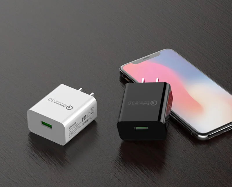 USB зарядное устройство Quick Charge 3,0 Us Plug Qc 3,0 18 Вт зарядное устройство для samsung huawei sony Hp lenovo Xiaomi 3 4 4C 5 5S Plus 6 8 Mix2 Mix2S