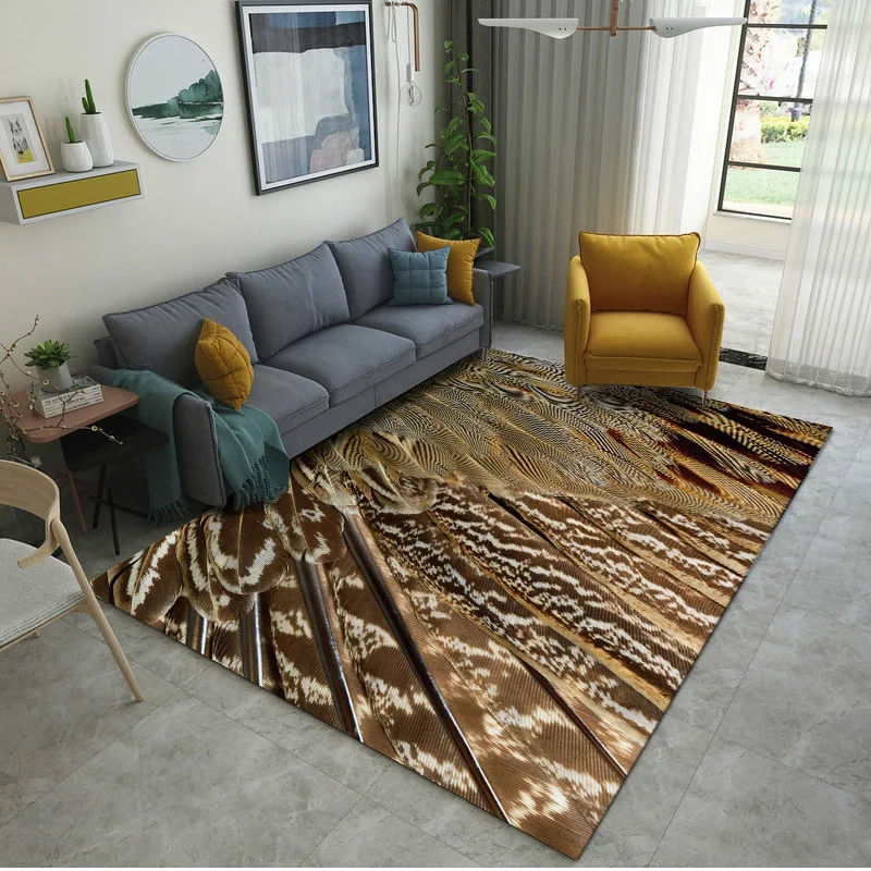 NG021-7 Cilected 80x120 см животный мех искусственный Леопардовый принт ковер для гостиной, спальни, кофейный столик кресло коврик нескользящий Водонепроницаемый дверной коврик - Цвет: NG021-7