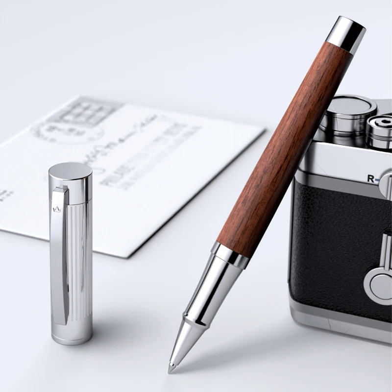 

DARB-1001 Wood Roller Ball Pen High Quality Walnut And Rosewood Stationaries Writing Pens Office Supplies Learning Special Gift