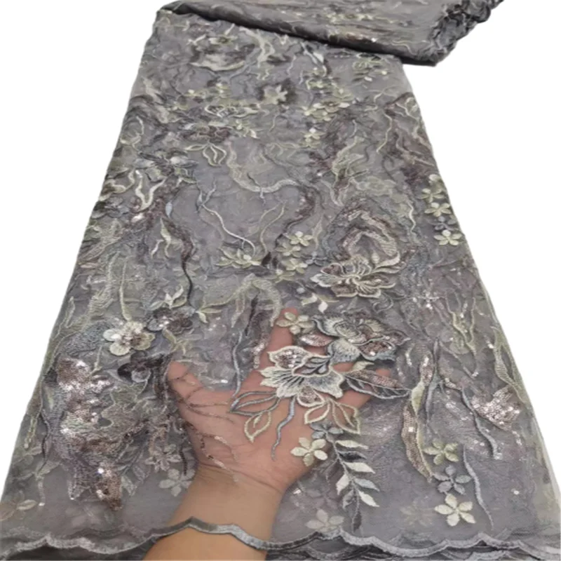 Африканская кружевная ткань цвета шампанского 2021 высококачественное кружево с