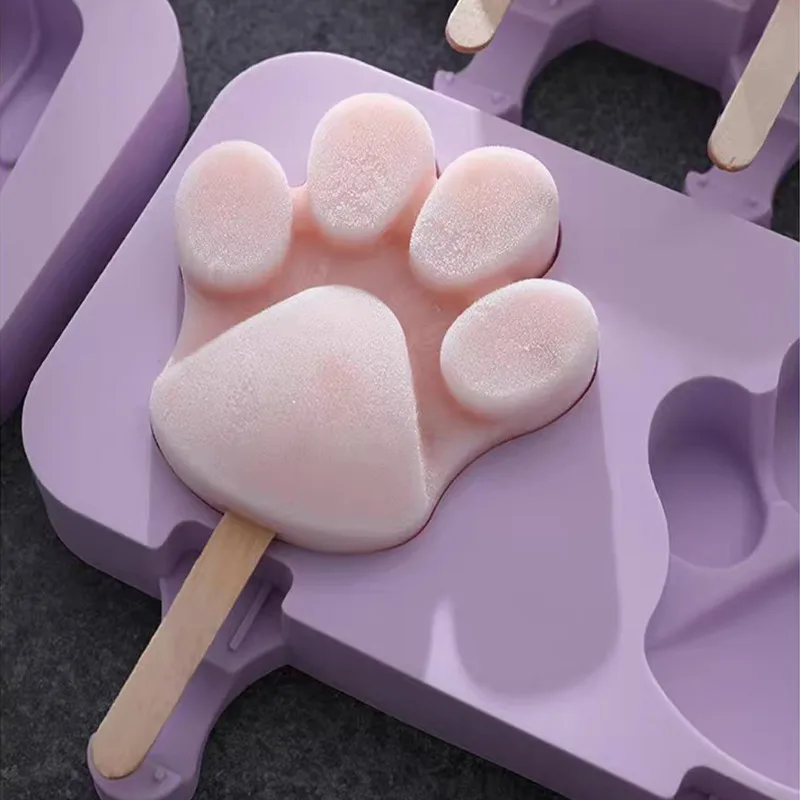 

Silicone Ice Cream Mold Tray Machine Juice Popsicle Maker Cake Dessert Candy Pot Melting Mould Reusable Bar Accessories Tools