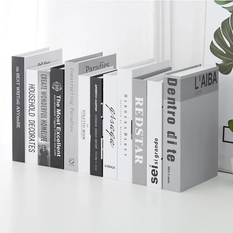 Украшения для дома аксессуары современные Поддельные книг реквизит модель