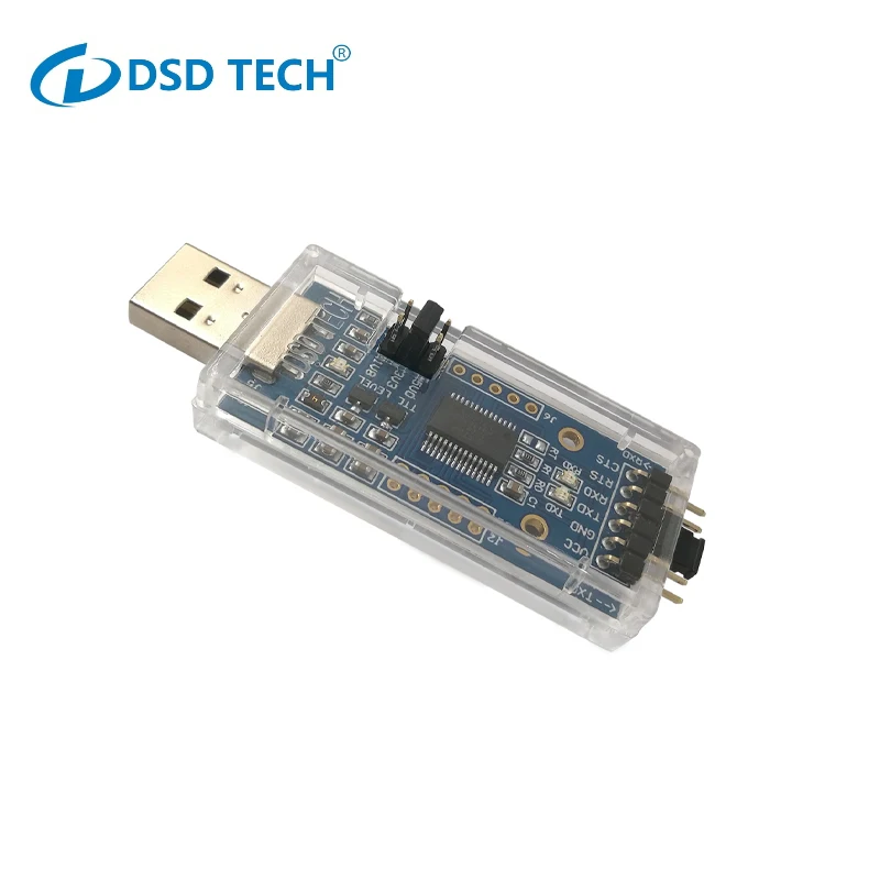 

DSD TECH SH-U09C2 USB to TTL Adapter Built-in FTDI FT232RL IC for Debugging and Programming