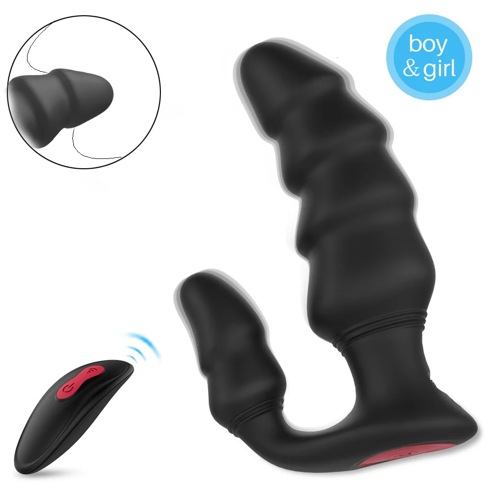 

Беспроводной Вибратор с пультом ДУ секс-игрушки для мужчин массажер простаты Вибратор Анальная пробка вращающийся хвост USB зарядка продукт...