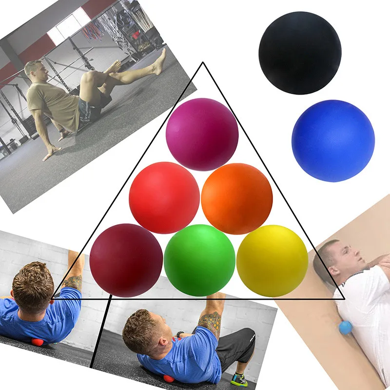 

Silicone Fascia Ball Fitness Lacrosse Ball Muscle Exercise Relaxation Massage Ball Trigger Point Yoga Peanut Workout Ball
