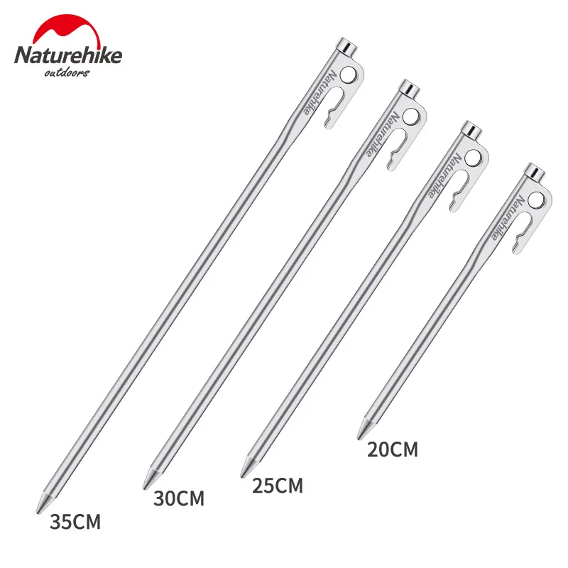 

Naturehike Camping Tent Nails 20-35cm Tent Pegs Stainless Steel High Strength Outdoor Tent Accessories Ground Nail Equipment
