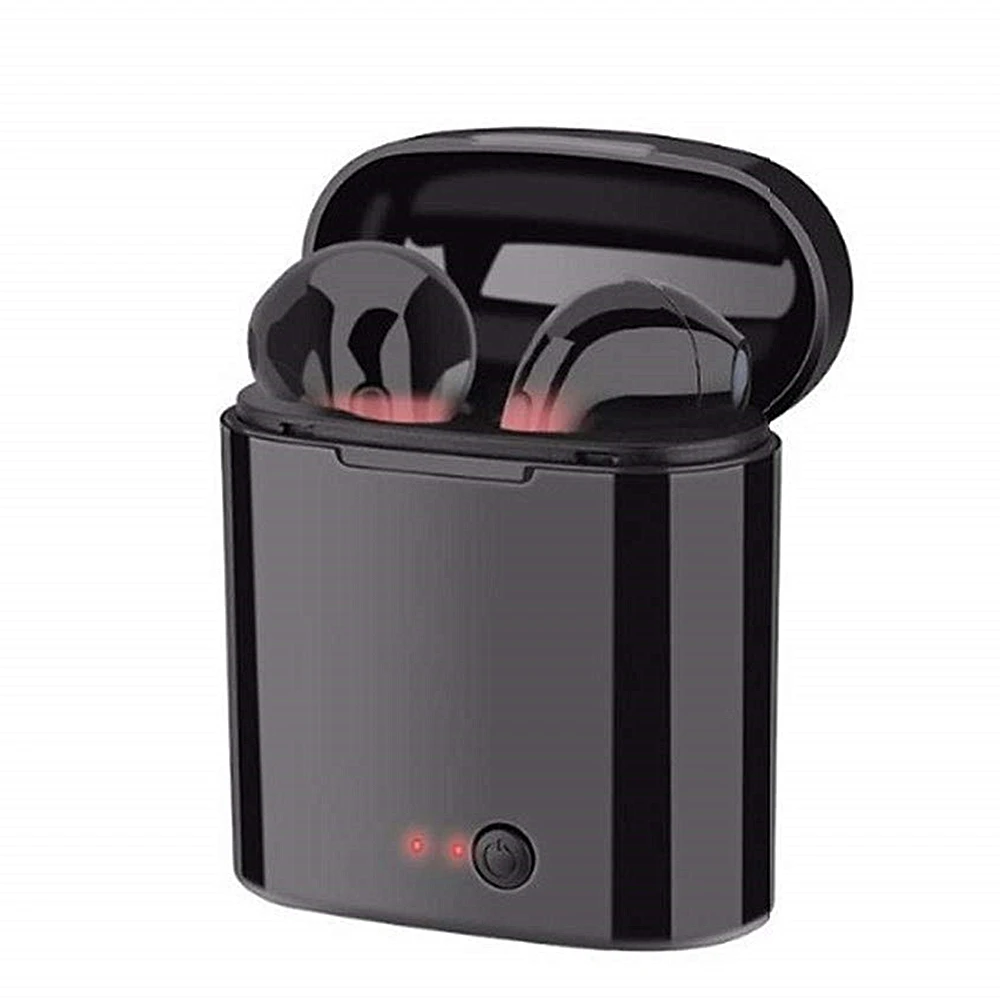 Беспроводные Bluetooth наушники I7s TWS стерео вкладыши гарнитура с зарядным боксом
