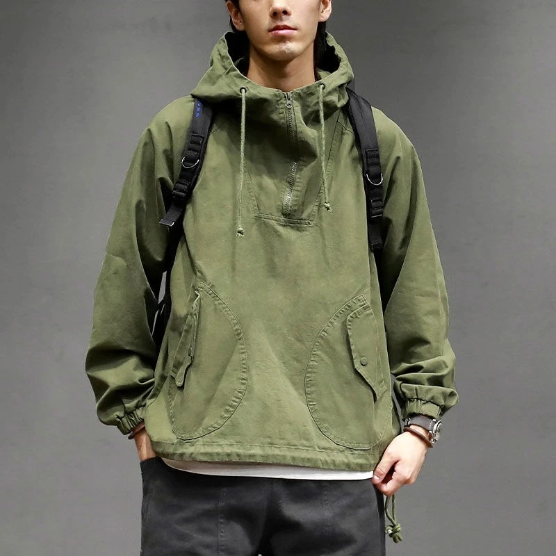 

Men's Casual Jacket And Coats Multi Pockets 2021 Hip Hop Bomber Cargo Outwear