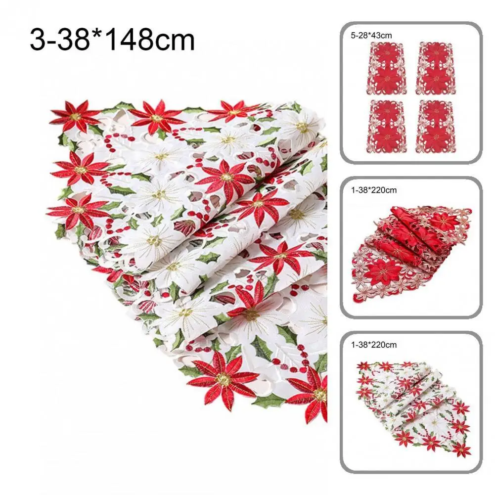 

Wear Resistant Lightweight Christmas Themed Thickened Table Cover for Dorm