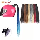 Косички для мотоциклетного шлема, косички для хвоста, синтетические косички в коробке, аксессуары для мотоциклетного шлема без шлема