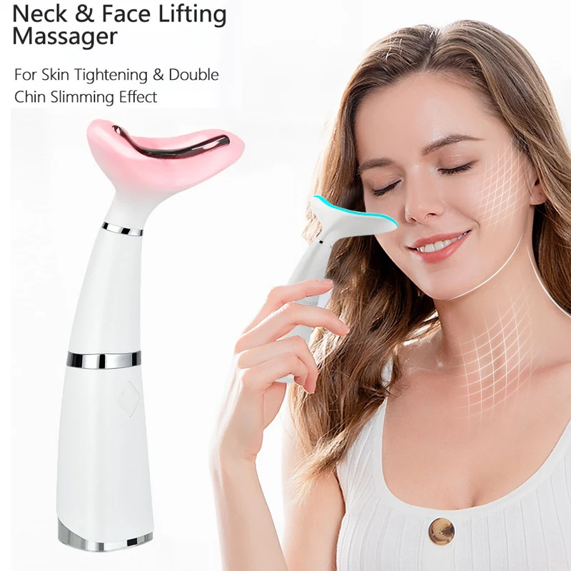 

Chin Neck Massage Slimmer Reduce Neckline Device Double Chin Anti Cellulite Wrinkle Removal LED Face Lifting Beauty Machine