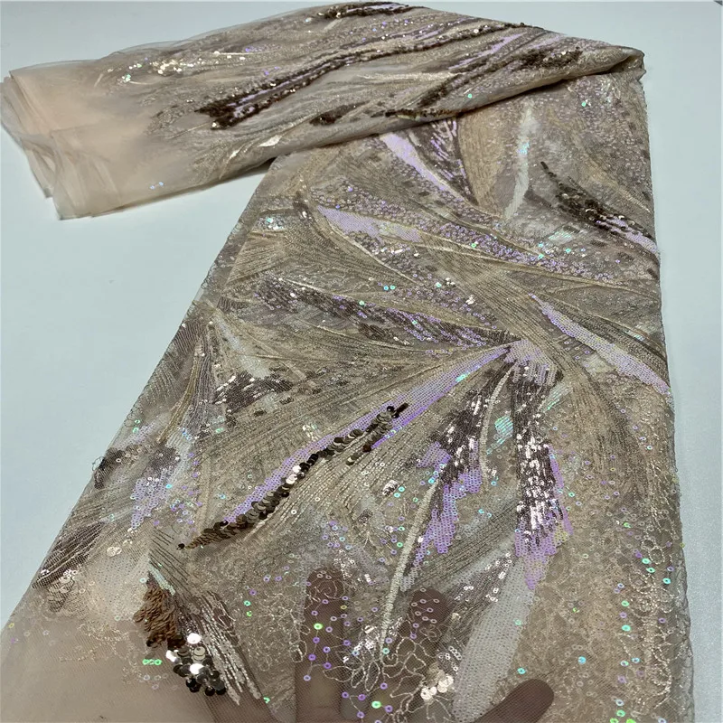 NIAI африканская кружевная ткань 2020 Высокое качество Кружева блесток вышивка в