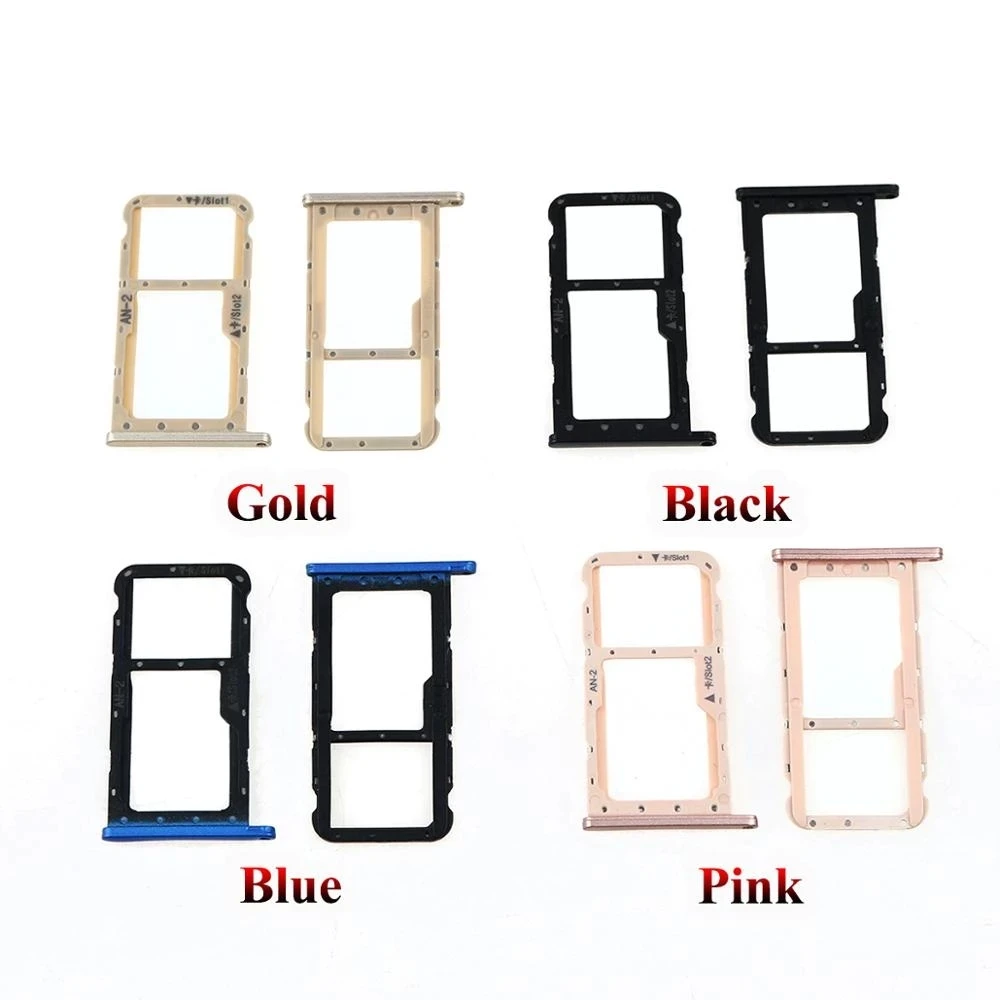 Bandeja de tarjeta Sim para Huawei P20 Lite, soporte de tarjeta Sim, lector para Nova 3E, adaptador, conector, piezas de repuesto-2