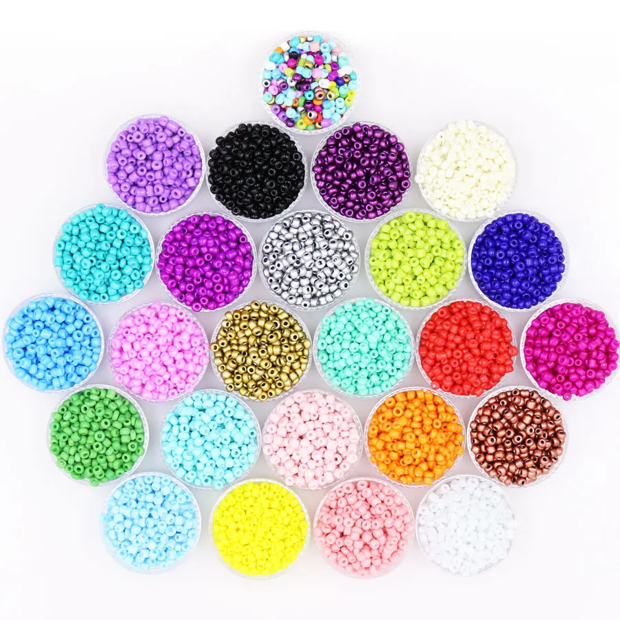 

Czech Glass Seed Beads For Jewelry Making 2/3/4MM 36 grams Crystal Round Spacer Beads DIY Charms Necklace Bracelet Accessories